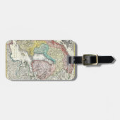 北欧の旧世界の地図 ラゲッジタグ (正面横)