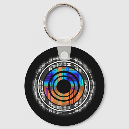 北欧の未来モノグラム キーホルダー (正面)