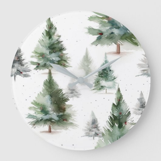 北欧の松の壁時計 ラージ壁時計 (正面)