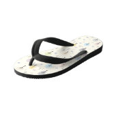 北欧の森林のシームレスなパターン キッズビーチサンダル (アングル)