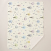 北欧の森林のシームレスなパターン シェルパブランケット (正面)