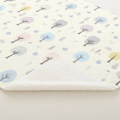 北欧の森林のシームレスなパターン シェルパブランケット (3/4)