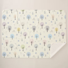 北欧の森林のシームレスなパターン