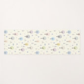 北欧の森林のシームレスなパターン ヨガマット (正面(横))