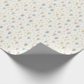 北欧の森林のシームレスなパターン ラッピングペーパー (角)