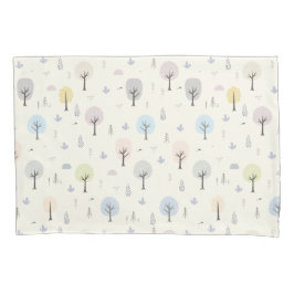 北欧の森林のシームレスなパターン 枕カバー