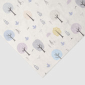 北欧の森林のシームレスなパターン 薄葉紙 (詳細)