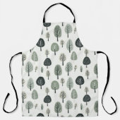 北欧の森林樹 エプロン (正面)
