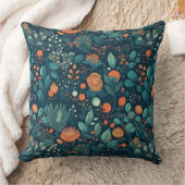 北欧の植物と花 クッション (ブランケット)