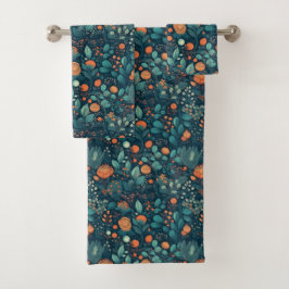 北欧の植物と花 バスタオルセット