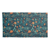 北欧の植物と花 枕カバー (裏面-右)