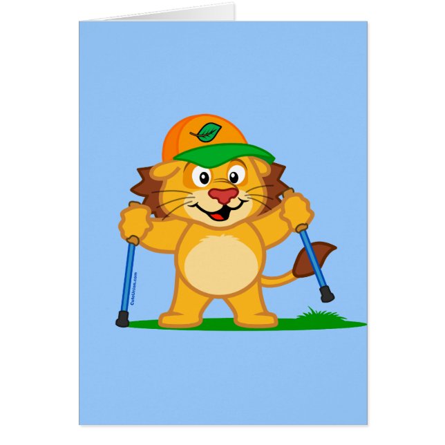 北欧の歩くのライオン (正面)