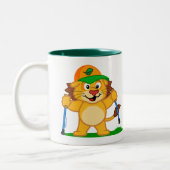 北欧の歩くのライオン ツートーンマグカップ (左)