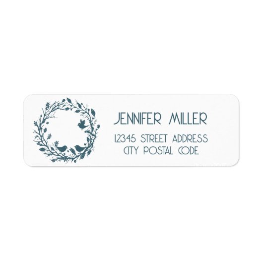 北欧の民俗学リース ラベル (正面)