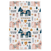 北欧の民俗馬 ミディアムペーパーバッグ (正面)