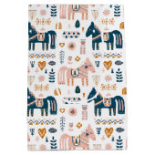 北欧の民俗馬 ミディアムペーパーバッグ (裏面)