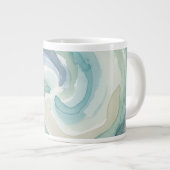 北欧の水色ジャンボマグ ジャンボコーヒーマグカップ (正面右)