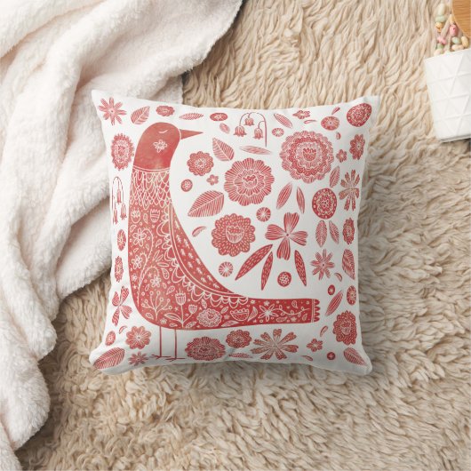 北欧の白鳥 クッション (ブランケット)