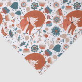 北欧の眠れるキツネ模様 薄葉紙 (詳細)