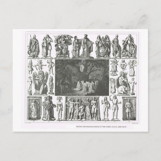 北欧の神々、ゴアの神々、ケルトの神々 ポストカード (正面)