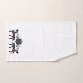 北欧の緑と茶色 バスタオルセット (ハンドタオル)