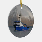北欧の船員、オランダ港、AKのカニのボート セラミックオーナメント (右)