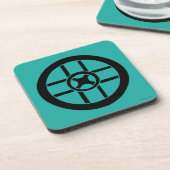 北欧の記号: 車輪の十字 コースター (左側)