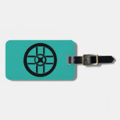 北欧の記号: 車輪の十字 ラゲッジタグ (正面横)