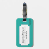 北欧の記号: 車輪の十字 ラゲッジタグ (裏面縦)