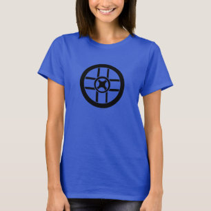 北欧の記号: 車輪の十字 Tシャツ