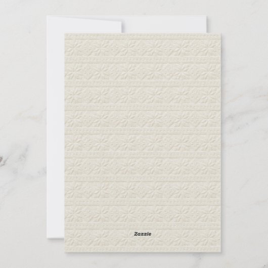 北欧の雪の結晶クリスマスセーター休日の写真 シーズンカード (裏面)