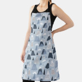 北欧の雪をかぶった山々 エプロン (インサイチュ)