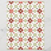 北欧の雪片とクリスマスパターン。 (正面)