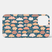 北欧の雲:黄金の子供のパターン。 Case-Mate iPhoneケース (裏面 (横))