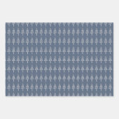 北欧の青 ラッピングペーパーシート (正面3)