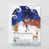 北欧の魅力で新年を迎えよう I ファンタジー 招待状 (正面)