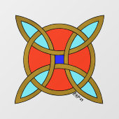 北欧の魔女の結び目からの保護 ウィンドウサイン (シート)