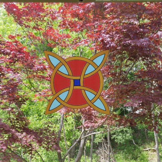 北欧の魔女の結び目からの保護 ウィンドウサイン