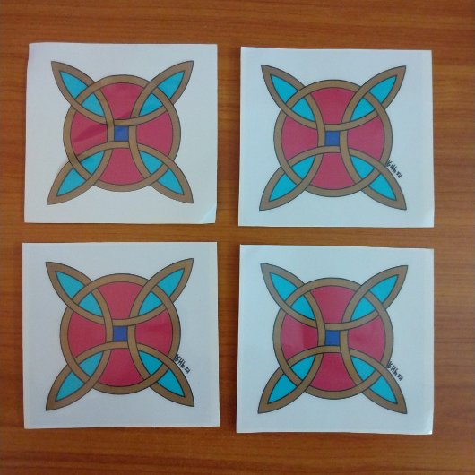 北欧の魔女の結び目からの保護 ウィンドウサイン