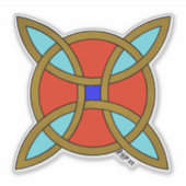 北欧の魔女の結び目からの保護 シール (正面)