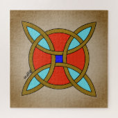 北欧の魔女の結び目からの保護 ジグソーパズル (横)