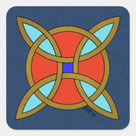 北欧の魔女の結び目からの保護 スクエアシール