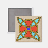 北欧の魔術または魔女の結びからの保護 マグネット (正面/裏面)