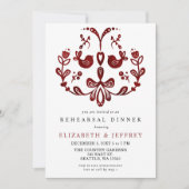 北欧の鳥クリスマスリハーサルディナー 招待状 (正面)