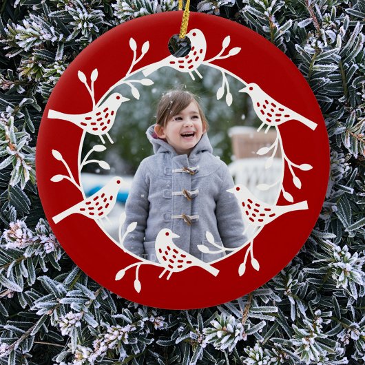 北欧の鳥写真 セラミックオーナメント