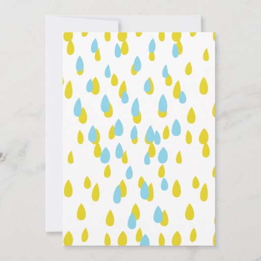 北欧アートジェンダー招待状フォークキツネ 招待状 (裏面)