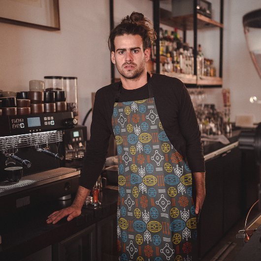 北欧アートパターンエプロン エプロン