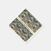 北欧アールデコのカスタマイズ スタンダードカクテルナプキン (角)