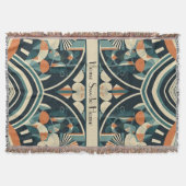 北欧アールデコのカスタマイズ スローブランケット (正面)