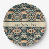 北欧アールデコのカスタマイズ ペーパープレート (正面)